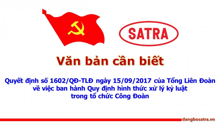 Công đoàn - Đảng bộ Satra