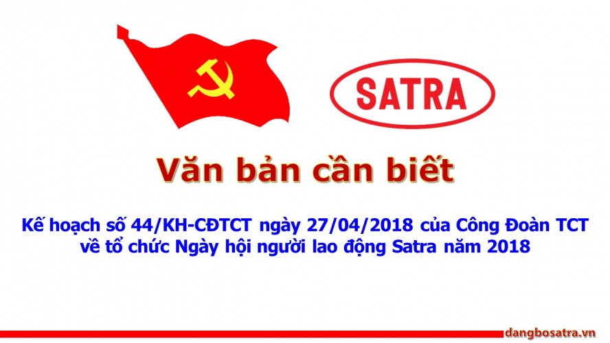 Công đoàn - Đảng bộ Satra