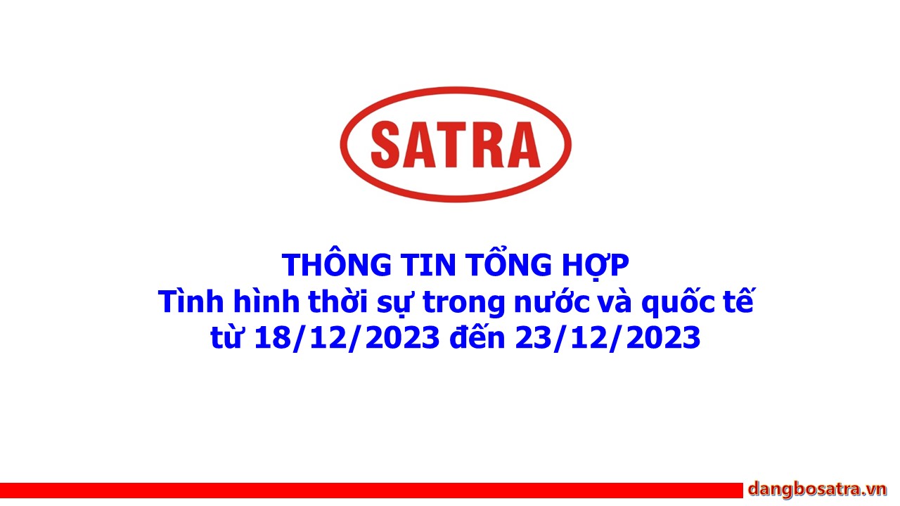 Tin Đảng Ủy - Đảng bộ Satra