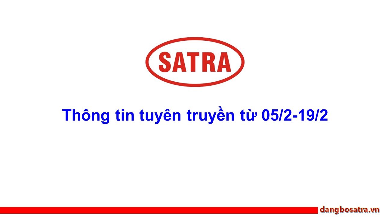 Tin Đảng Ủy - Đảng bộ Satra