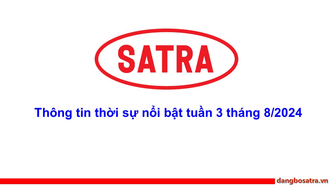 Tin thời sự - Đảng bộ Satra