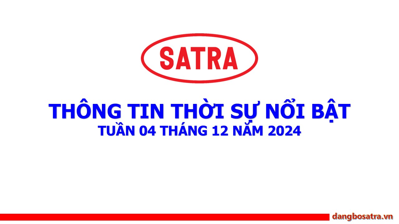 Tin thời sự - Đảng bộ Satra