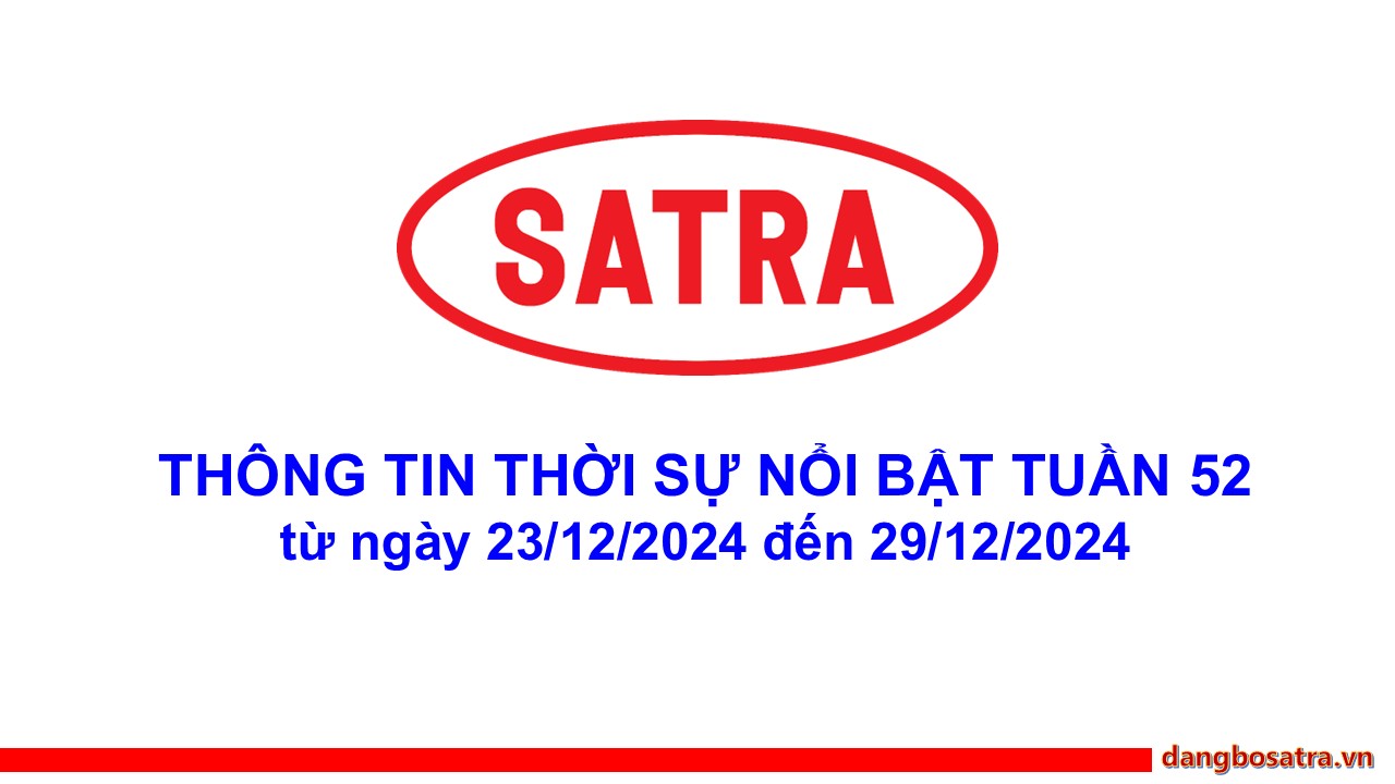 Tin thời sự - Đảng bộ Satra