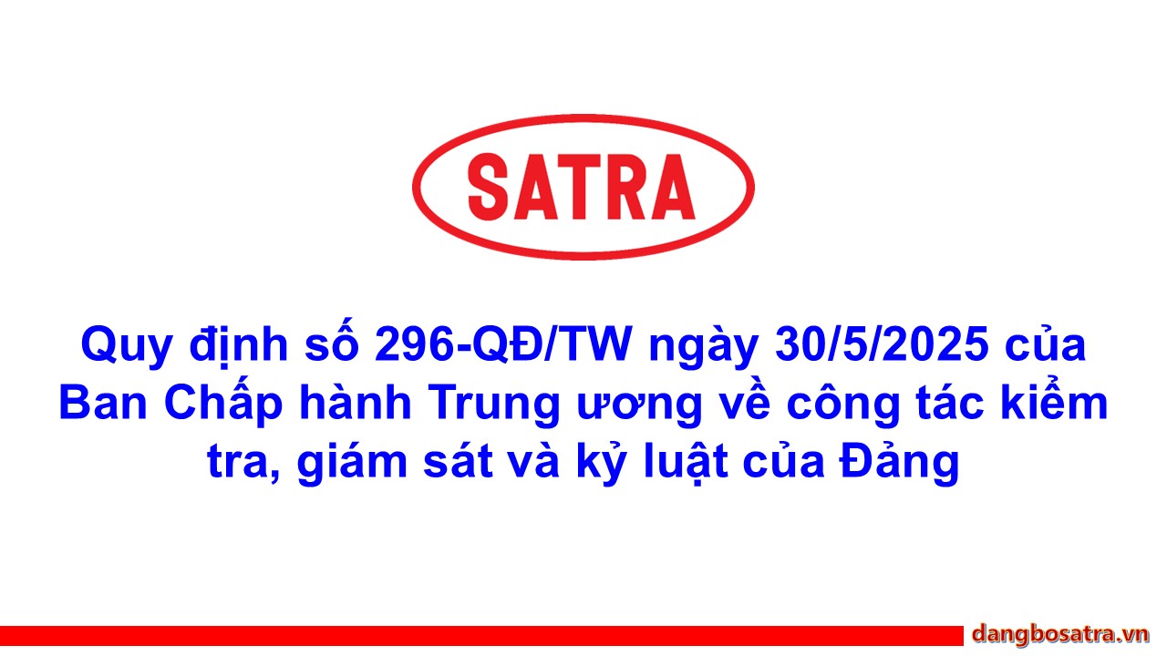 Đảng Ủy - Đảng bộ Satra