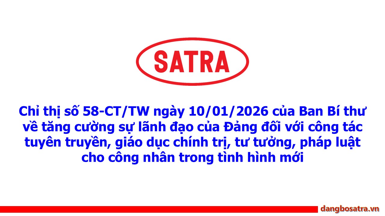 Trang chủ - Đảng bộ Satra