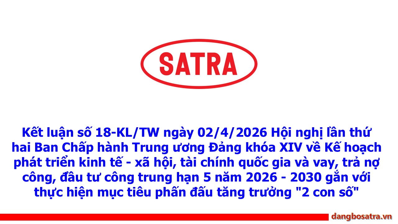 Trang chủ - Đảng bộ Satra