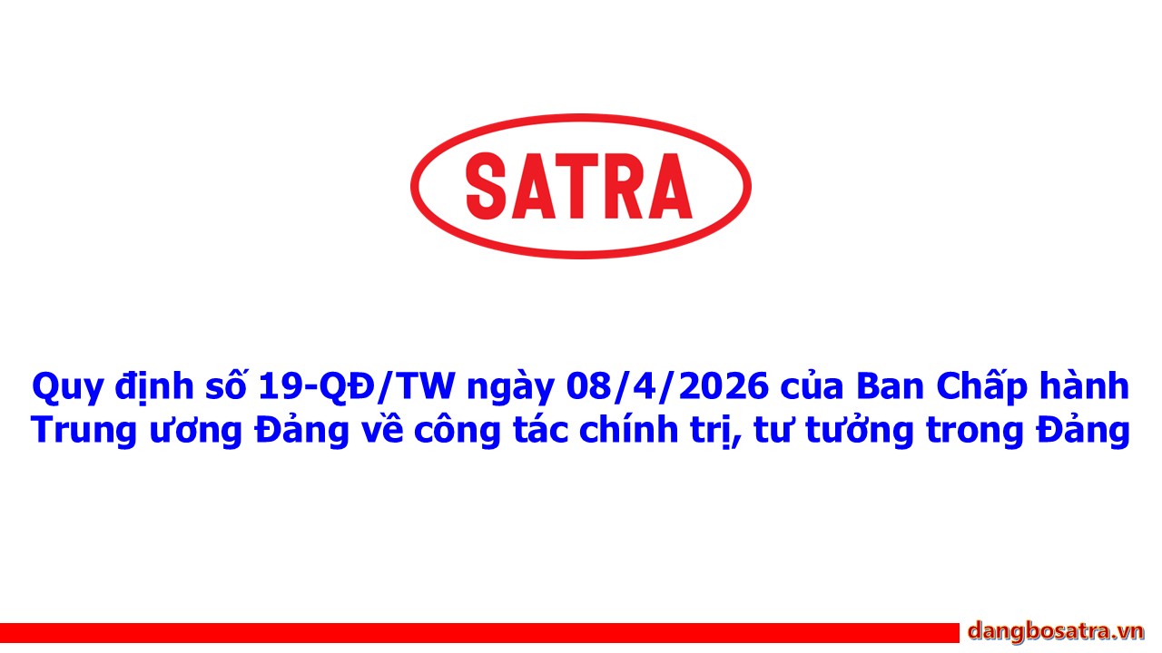 Trang chủ - Đảng bộ Satra