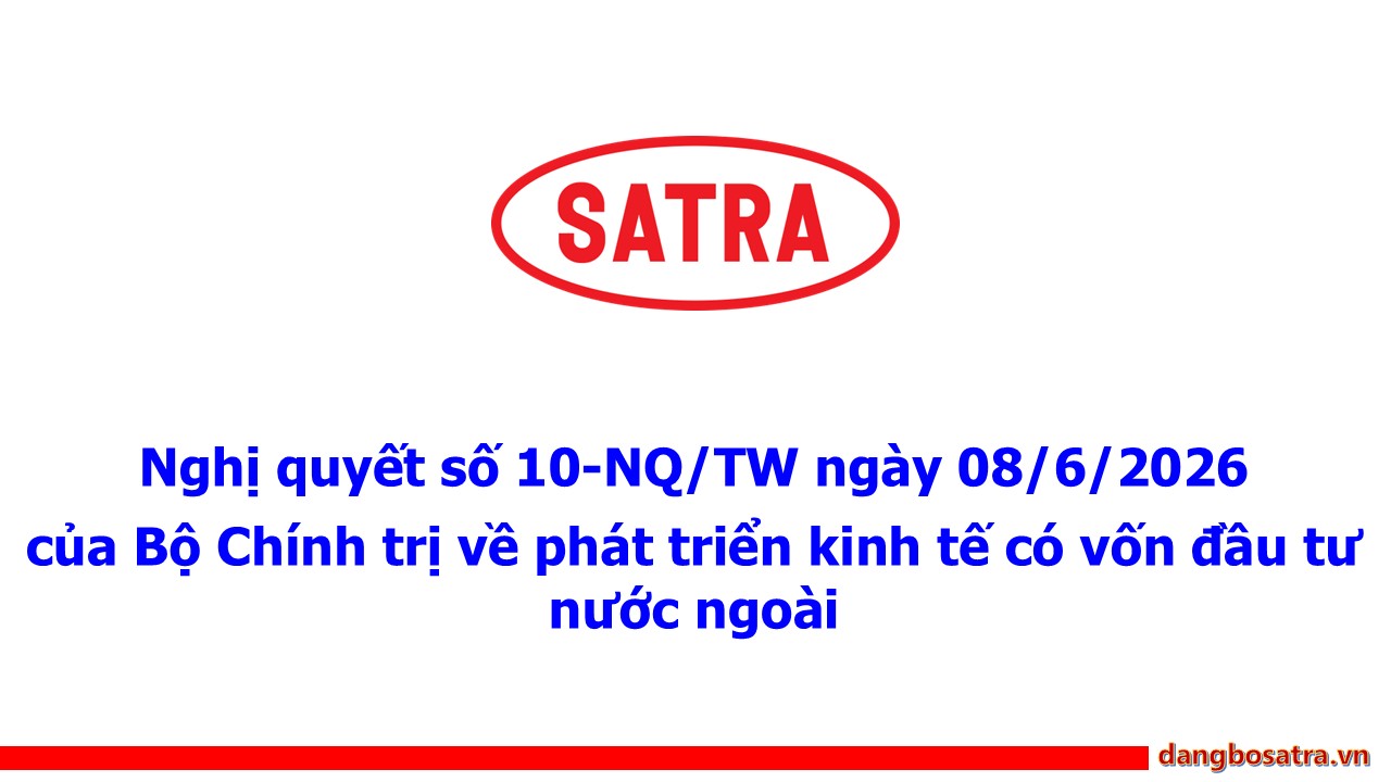 Trang chủ - Đảng bộ Satra
