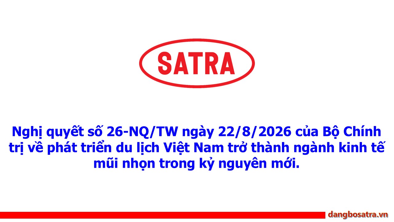 Trang chủ - Đảng bộ Satra