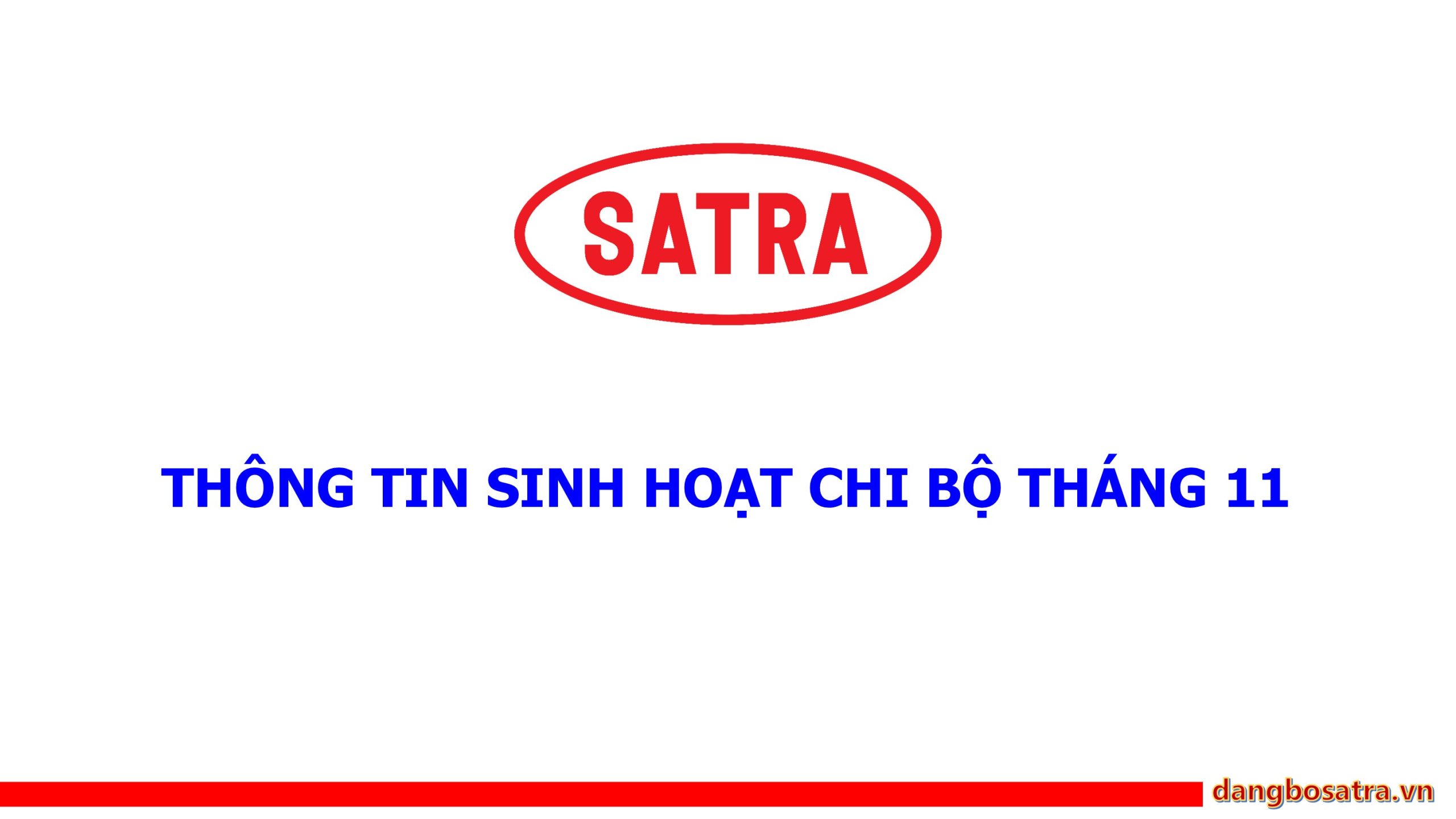 Trang chủ - Đảng bộ Satra